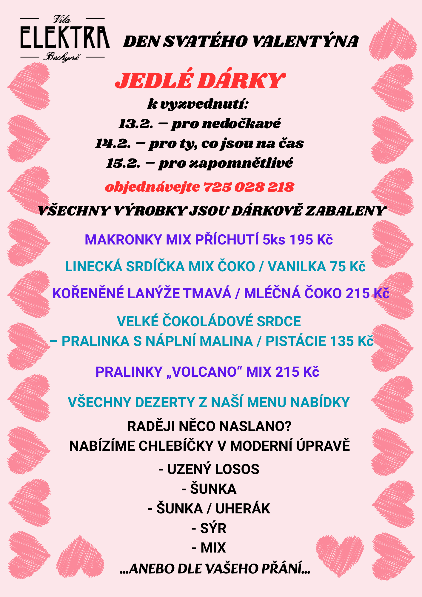 Valentýnské jedlé dárky